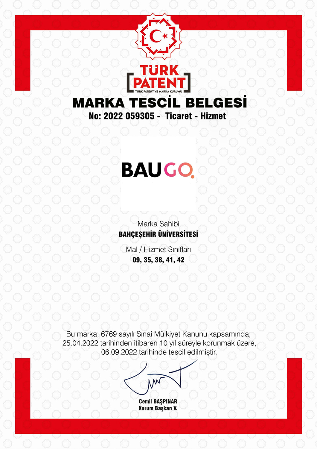 Marka Tescil Belgesi